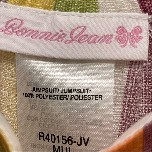 BONNIE JEAN Multi Striped Flare Jumpsuit - Picture 8 of 10